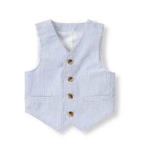 Janie and Jack Seersucker Suit Vest